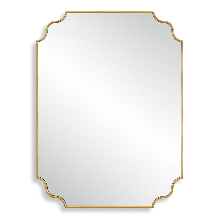 Lennyn Mirror - antiqued gold leaf frame
