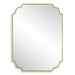 Lennyn Mirror - antiqued gold leaf frame