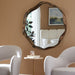 Catch The Wave Round Mirror - bronze iron frame