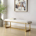 Midas Bench, Gold - iron and wood and gold finish