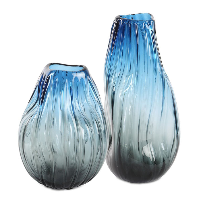 Midnight Horizon Vases, S/2 - vases