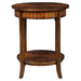 Carmel Lamp Table - warm old barn finish with primavera veneer