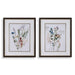 Delicate Flowers Framed Prints, S/2 - Wall Art