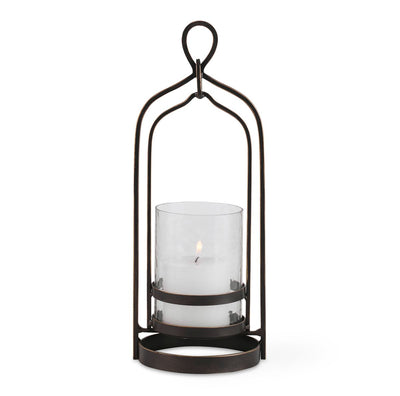 Shepherd Candleholder, Bronze - decorative object