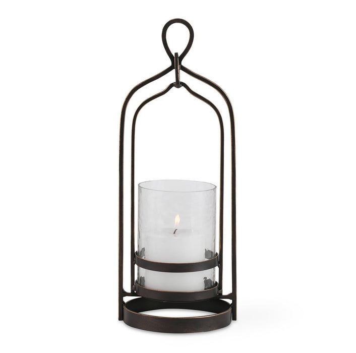 Shepherd Candleholder, Bronze - decorative object