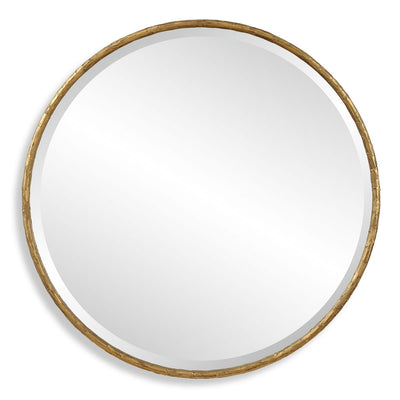 Sutton Round Mirror - gold finish