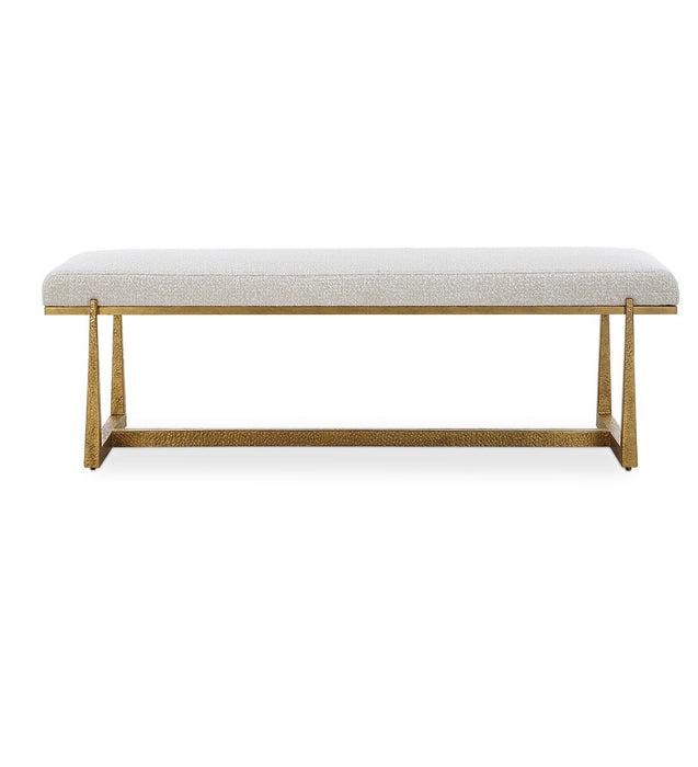 Midas Bench, Gold - iron and wood and gold finish