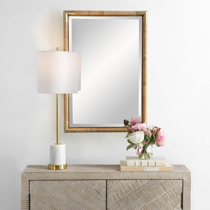 Kampar Vanity Mirror - gold finish and iron