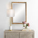 Kampar Vanity Mirror - gold finish and iron