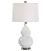 White Gourd Ceramic Table Lamp - table lamp
