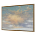 Take Me Higher Framed Canvas - vibrant sky canvas in light walnut veneer frame