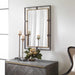 Carrizo Rectangle Mirror - bronze and gold finish