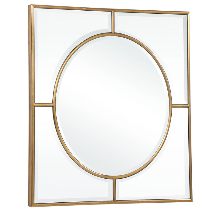 Stanford Square Mirror - gold finish