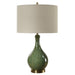 Emerald Green Ceramic Accent Lamp - table lamp