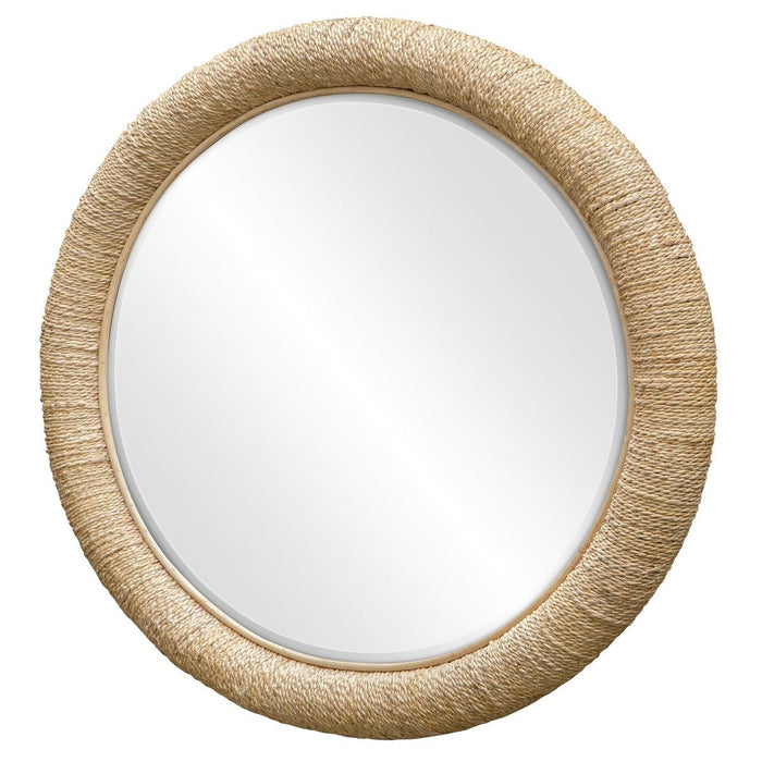 Mariner Round Mirror, Natural - rattan