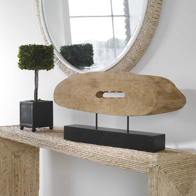 Long Shot Beige Decorative Sculpture - decorative objects - rustic modern