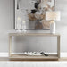 Prism Console Table - light oak solids with oak veneer
