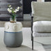 Mulvane Garden Stool - ceramic and white