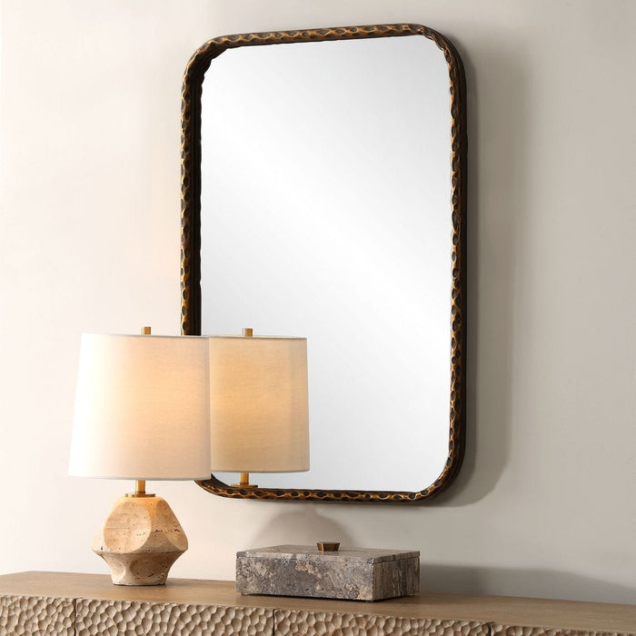 A Little Knotty Vanity Mirror - bronze and iron