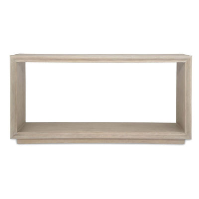 Prism Console Table - light oak solids with oak veneer