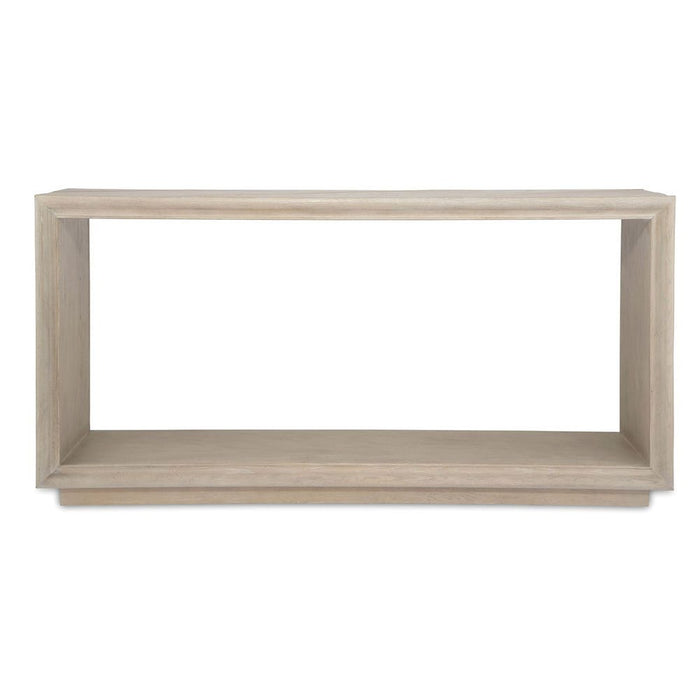 Prism Console Table - light oak solids with oak veneer