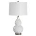 White Gourd Ceramic Table Lamp - table lamp
