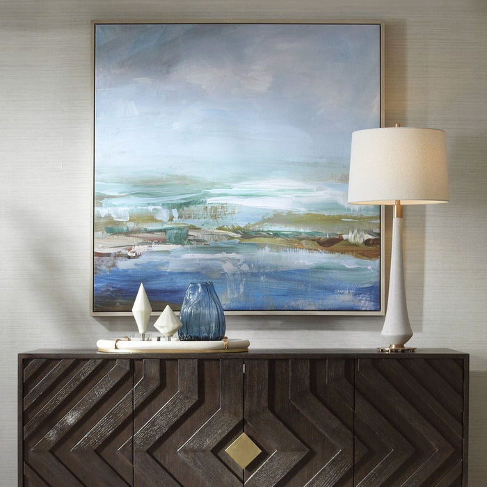 Lush Valley Framed Canvas - Wall Art