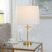 Clear Glass Spherical Accent Lamp - table lamp
