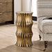 Arida Accent Table - steel in aged gold finish