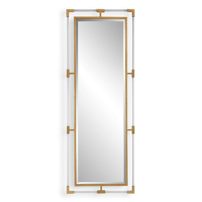 Balkan Tall Mirror, Gold - gold finish and iron