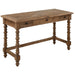 Samuelle Writing Desk - reclaimed fir with sunburst pattern and dark bronze pulls