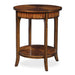 Carmel Lamp Table - warm old barn finish with primavera veneer