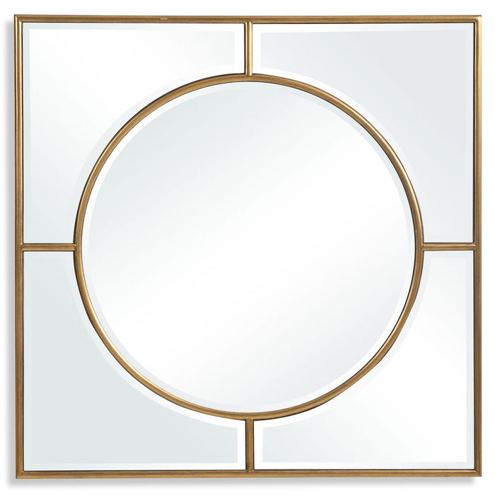 Stanford Square Mirror - gold finish