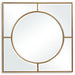 Stanford Square Mirror - gold finish