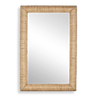 Twisted Seagrass Large Mirror - natural seagrass