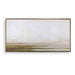 Hazy Lake Framed Canvas - atmospheric landscape with creamy whites and grays in gold gallery frame