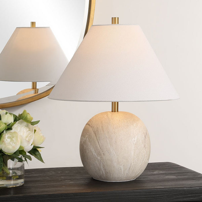 Marble Look Ceramic Accent Lamp - table lamp