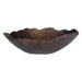 Obscura Indoor-Outdoor Bowl Bronze - sculptured cast aluminum bowl with golden dark bronze finish