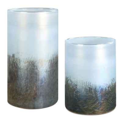 Midnight Mist Vases, S/2 - vases