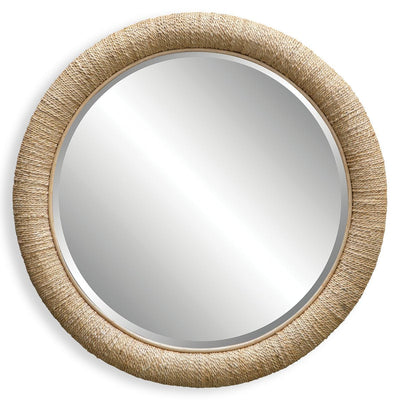 Mariner Round Mirror, Natural - rattan