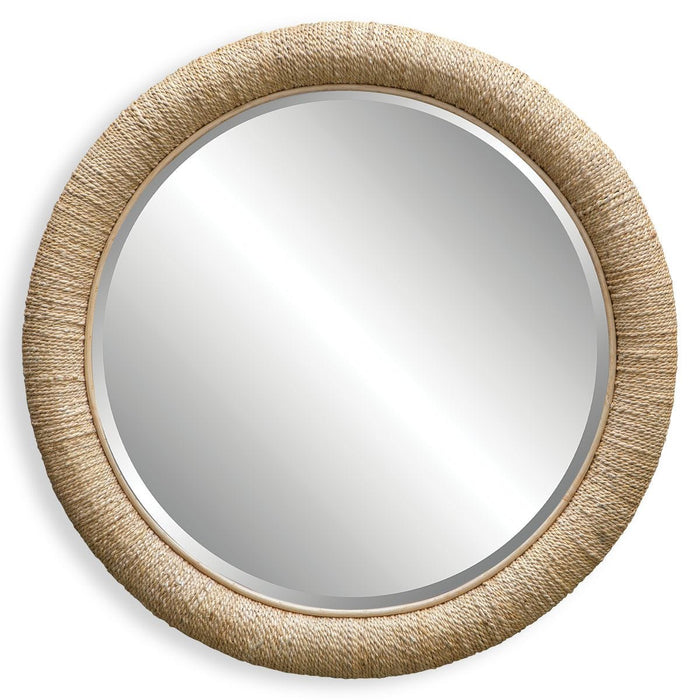 Mariner Round Mirror, Natural - rattan