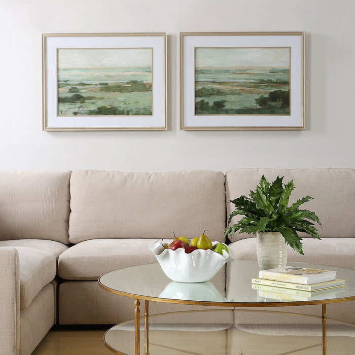 Warm Valley Framed Prints, S/2 - Wall Art
