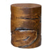 Rafe Accent Stool - teakwood and natural finish