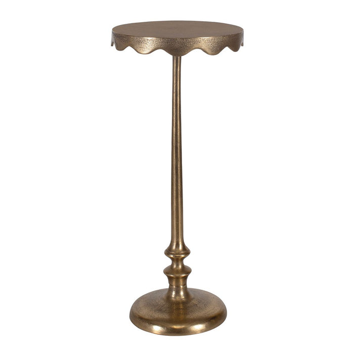 Accent Table (Brass Scalloped) - accent table