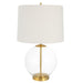 Clear Glass Spherical Accent Lamp - table lamp