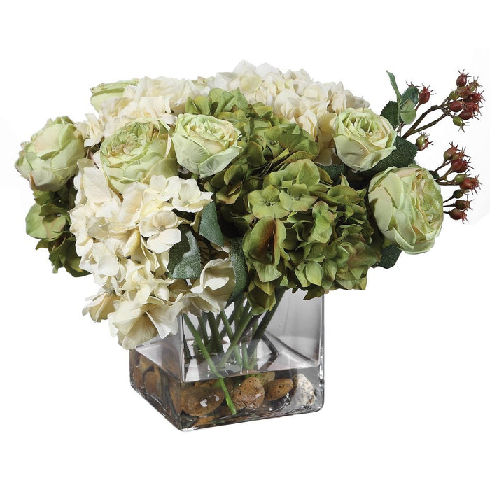 Cecily Hydrangea Bouquet - decorative object