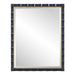 Gulf Mirror, Navy - gold finish