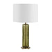 Olive Green Glass Table Lamp - table lamp