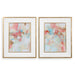 A Touch of Blush and Rosewood Fences Framed Prints, S/2 - Wall Art