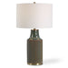 Bluish Green Ceramic Table Lamp - table lamp